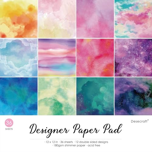 36 Sheets 12x12 Scrapbook Paper Pad