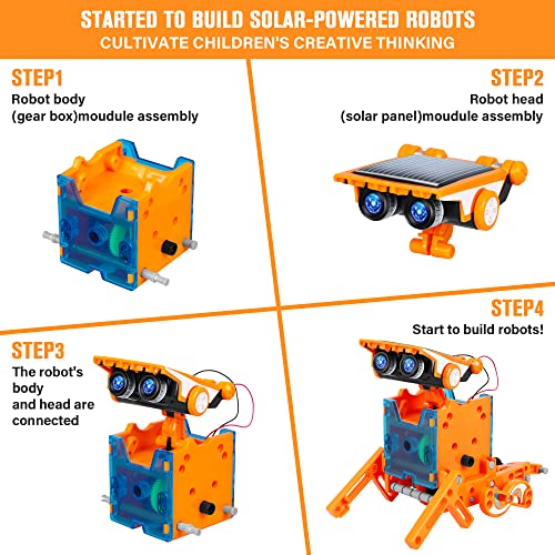 STEM 13-in-1 Education Solar Power Robots Toys for Boys Age 8-12