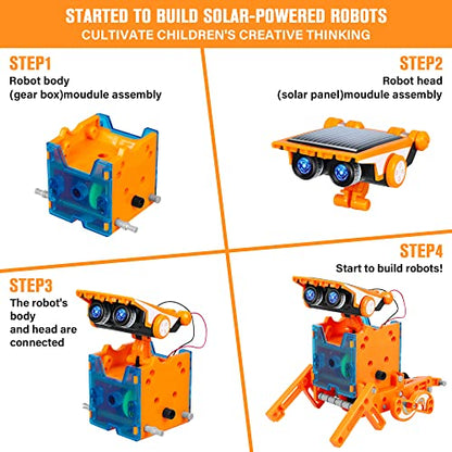 STEM 13-in-1 Education Solar Power Robots Toys for Boys Age 8-12