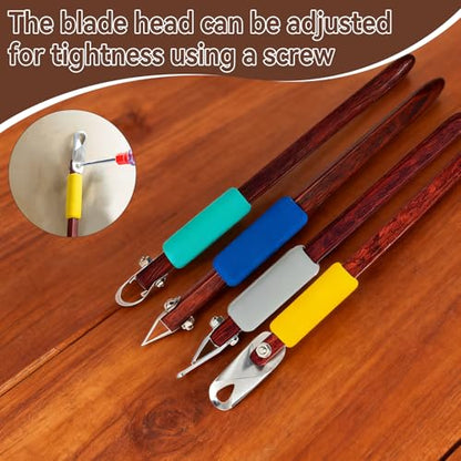 4 Pack Pottery Carving Tool Set with 20 Interchangeable Blades