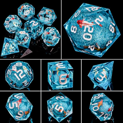 Liquid Core DND Dice Set