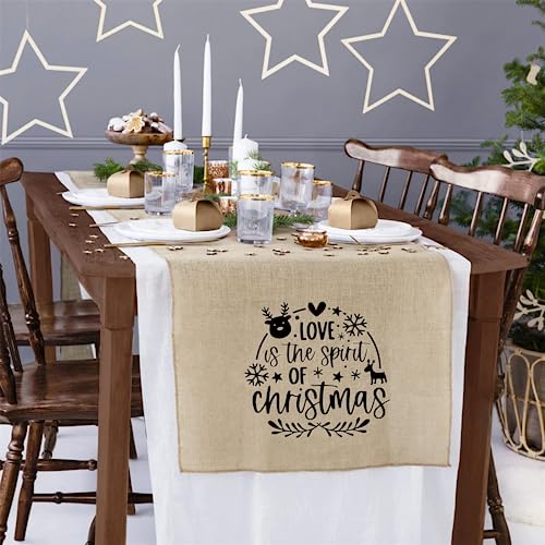 Self Adhesive Christmas Silk Screen Stencils 9 Pcs (9 Count)