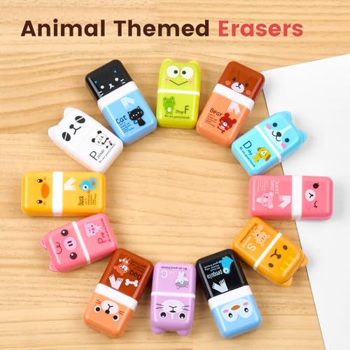 12 Pack Pencil Erasers (12 Count)