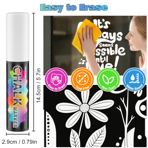 White Chalk Markers (4 Count)