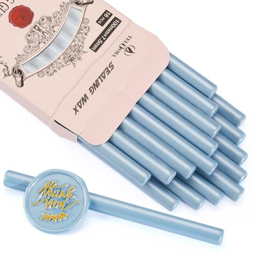 16 PCS Dirty Blue Glue Gun Sealing Wax Sticks for Small Glue Gun (16 Count)