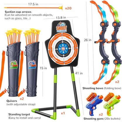 Bow and Arrow Toys for Kids (45 Count)