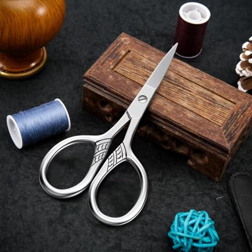 Stainless Steel Small Scissors with Textured Handle