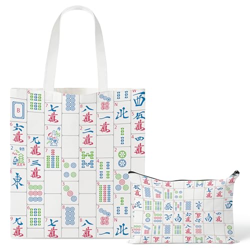 Aesthetic Mahjong Canvas Bag Set