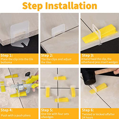 Tile Leveling System with Plier