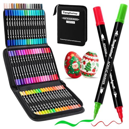 72 Colors Acrylic Paint Markers (72 Count)
