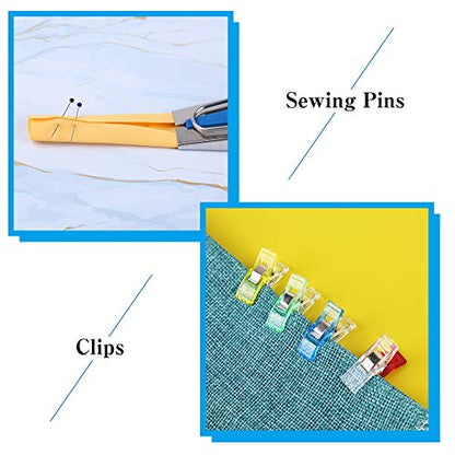 Bias Tape Maker Kit 5 Sizes with 4 Pcs Sewing Machine Presser Foot (5 Count)