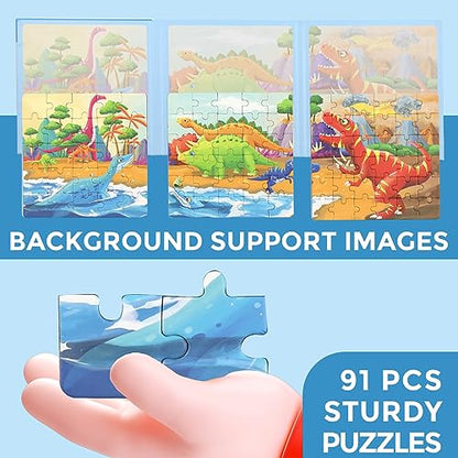 Magnetic Puzzles for Kids Ages 4 (91 Count)