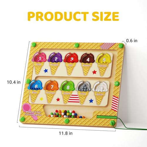 Magnetic Color and Number Maze