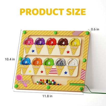 Magnetic Color and Number Maze