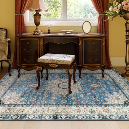 Felice Oriental Floral Medallion Area Rug