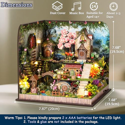 DIY Miniature House Kit with Furniture Plus Dust Proof & Music Movement