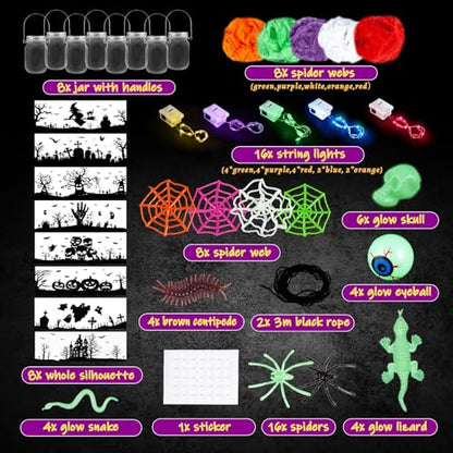 8 Pack Halloween DIY Arts and Crafts Kits for Kids Ages 8 (8 Ounce)