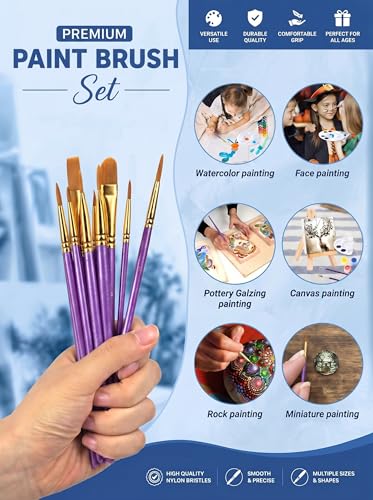 Paint Brush & Palette Set (25 Count)