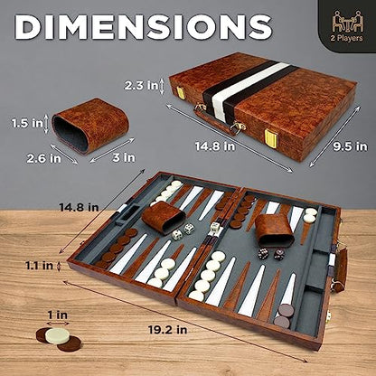 Large Backgammon Sets for Adults