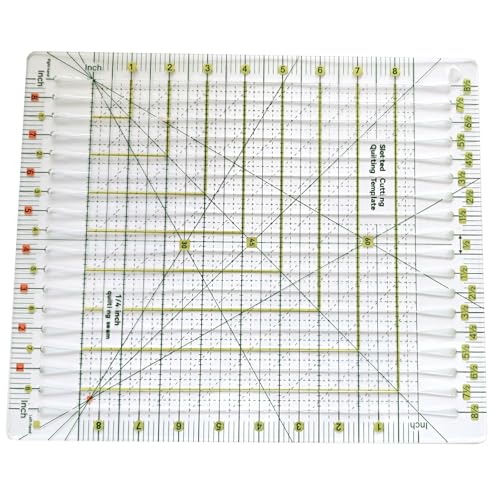 8.5"x8.5" Acrylic Quilting Ruler Durable Patchwork Ruler