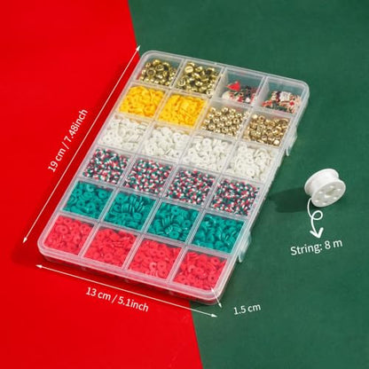Christmas Beads for Bracelets (3000 Count)