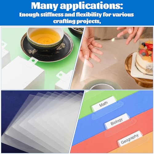 12 Inches x 80 ft 6 Mil Acetate Roll Clear Acetate Sheets for Crafts Blank Stencil Sheets Transparency Mylar Template Material Reusable Acetates Paper Roll for Craft Stencil for Cutting Machines
