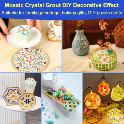 Mosaic Crystal Grout Kit with Scraper (16 Ounce)