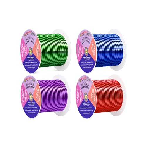 16 Gauge Rainbow Anodized Aluminum Craft Wire (400 Foot)