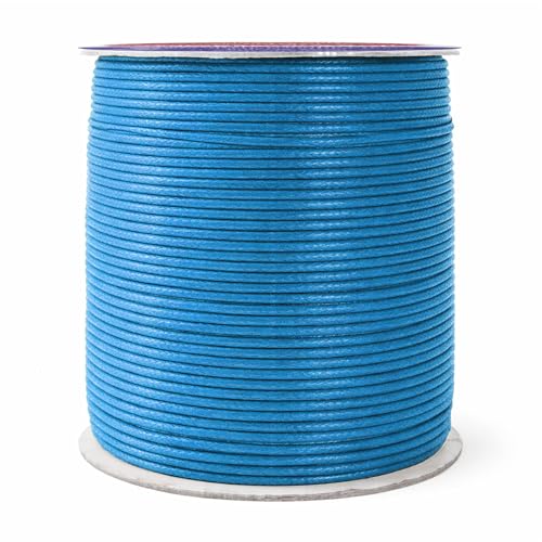 1.5mm Light Blue Waxed Cord