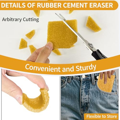 12 Pcs Rubber Cement Eraser (12 Count)