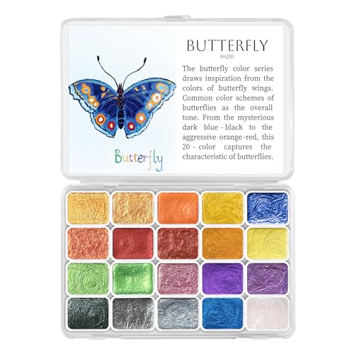 Mini Super Glitter Watercolor Paint Set (20 Count)