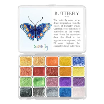 Mini Super Glitter Watercolor Paint Set (20 Count)