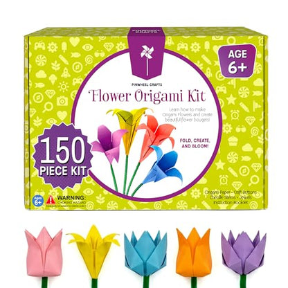 Flower Origami Kit for Kids Ages 8