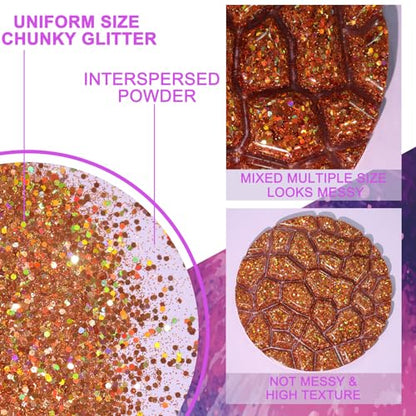 2 Sizes Glitter