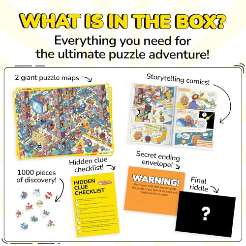 Jigsaw Puzzles 1000 Pieces with Storytelling Comics