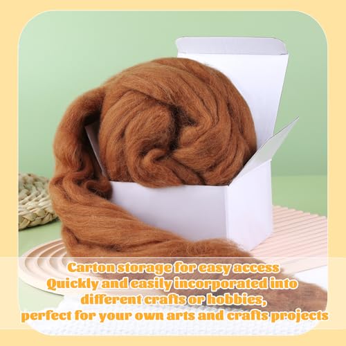 3.53oz Needle Felting Wool Roving Wool for Felting Wool Felting Supplies