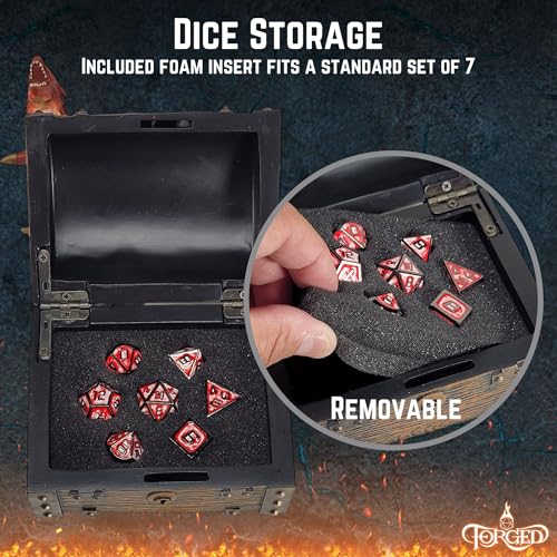 Wyvern Dice Box with Lock and Key
