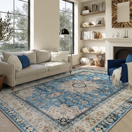 Felice Oriental Floral Medallion Area Rug