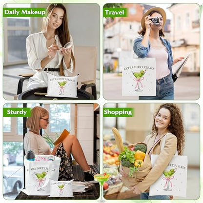 Green Martini Canvas Bags