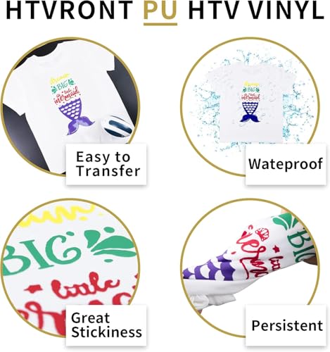 Gold HTV Heat Transfer Vinyl Bundle