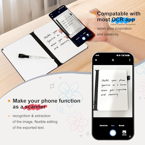 Portable White Board Dry Erase Notebook