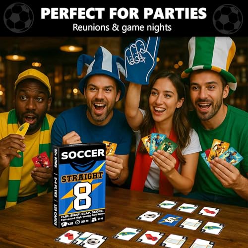 Soccer Fast Paced Card Game for Kids and Adults