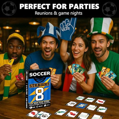 Soccer Fast Paced Card Game for Kids and Adults