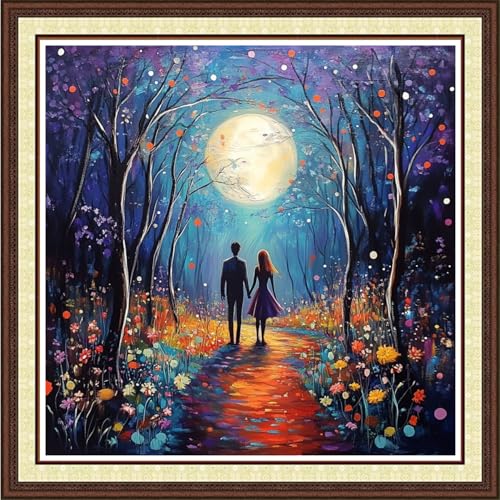 Counted Cross Stitch Kits for Adults Full Range of Cross Stitching Embroidery Unprinted Pattern for Beginners