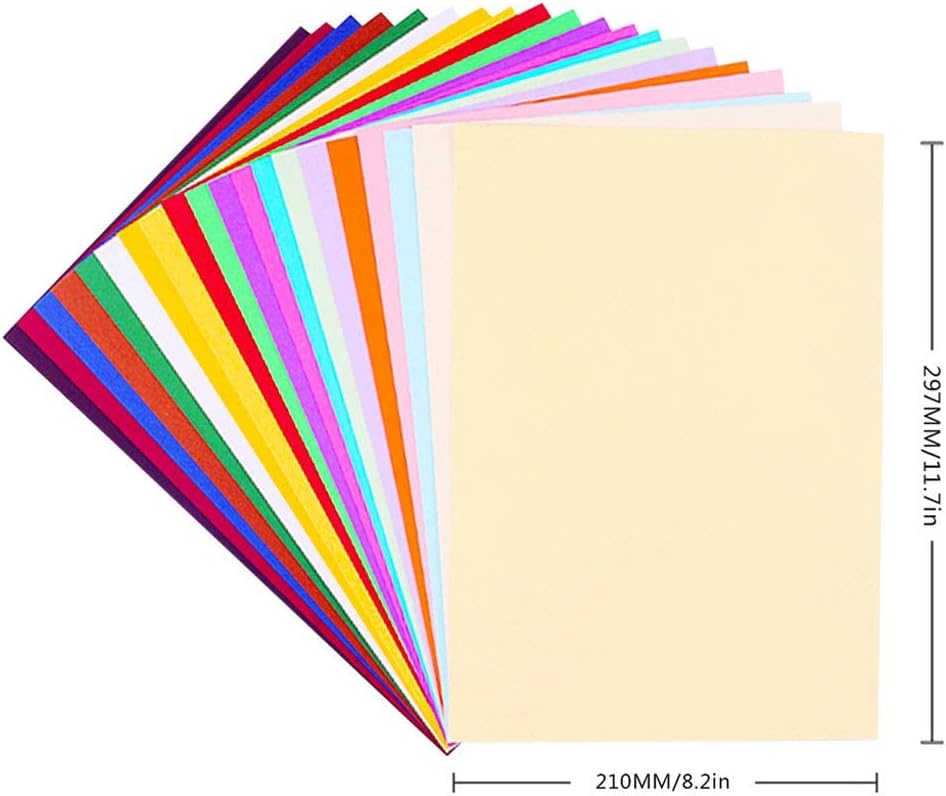 Colored Cardstock A4 100 Sheet Card Stock Paper 230gm- More Fun Crafting and Decorating - Sketch and Cutting Paper - 30 Assorted Colours - Crafty Corner