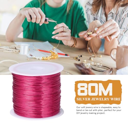 262FT 24 Gauge Jewelry Wire for Jewelry Making Copper Metal Wire for Crafts (262 Foot)
