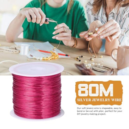 262FT 24 Gauge Jewelry Wire for Jewelry Making Copper Metal Wire for Crafts (262 Foot)