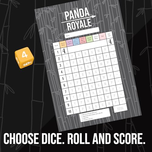 Panda Royale an Energetic dice Game for 10 Players (106 Count)