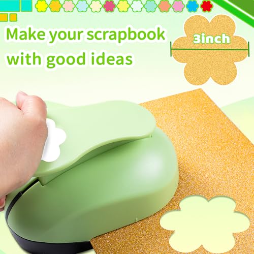 Flower Hole Punch 3 inch Flower Punches for Paper Crafts Scrapbooking