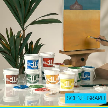 Light AZO Yellow Acrylic Paint (33.8 Fl Oz)
